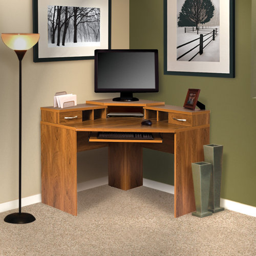 Millwood Pines Leavy LShape Computer Desk & Reviews Wayfair